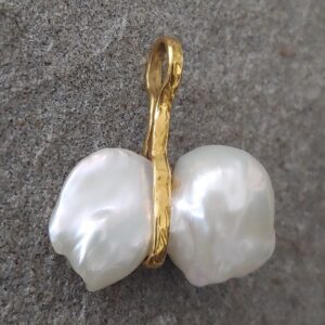 22k Baroque Sling Pearl Pendant