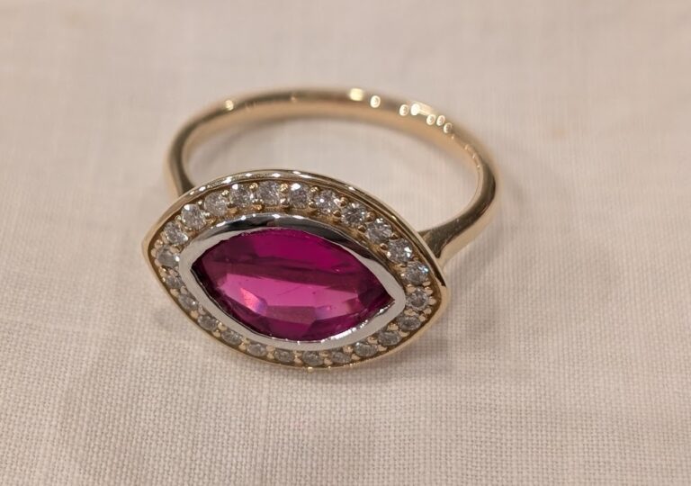 14k Rubellite Ring